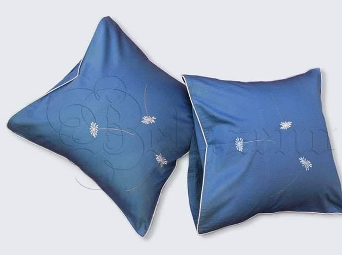 Fennel wind vỏ gối sofa - xanh nước biển